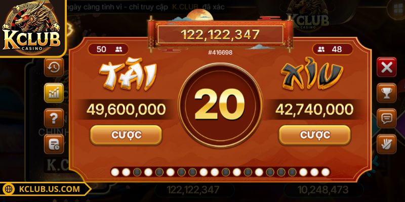 Hướng Dẫn Chơi Tài Xỉu KCLUB - Bí Kíp Chơi Cược Bất Bại 1 Tham gia chơi ngay cược tài xỉu online