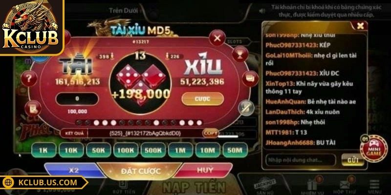 Tài Xỉu Md5 KCLUB - Luật Chơi Và Cách Tham Gia Hiệu Quả 2 Tài xỉu md5 KCLUB có những loại cược nào